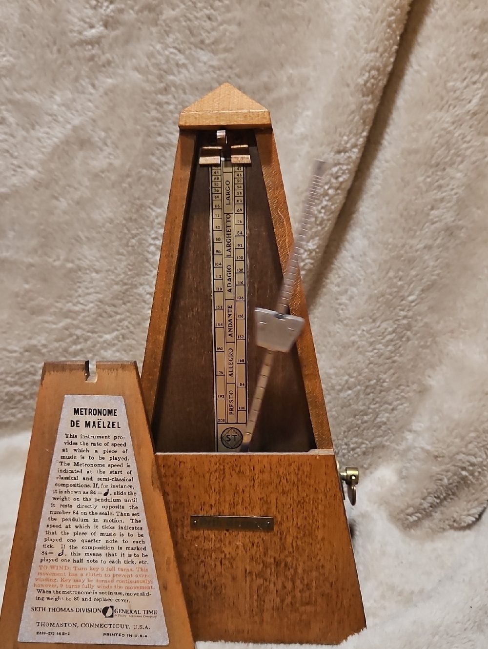 Seth Thomas Wooden Metronome